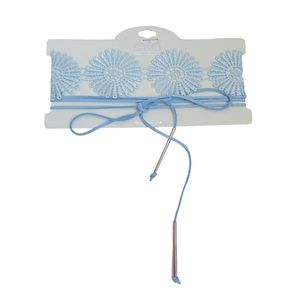 Mia Collection Blue Floral Choker Set